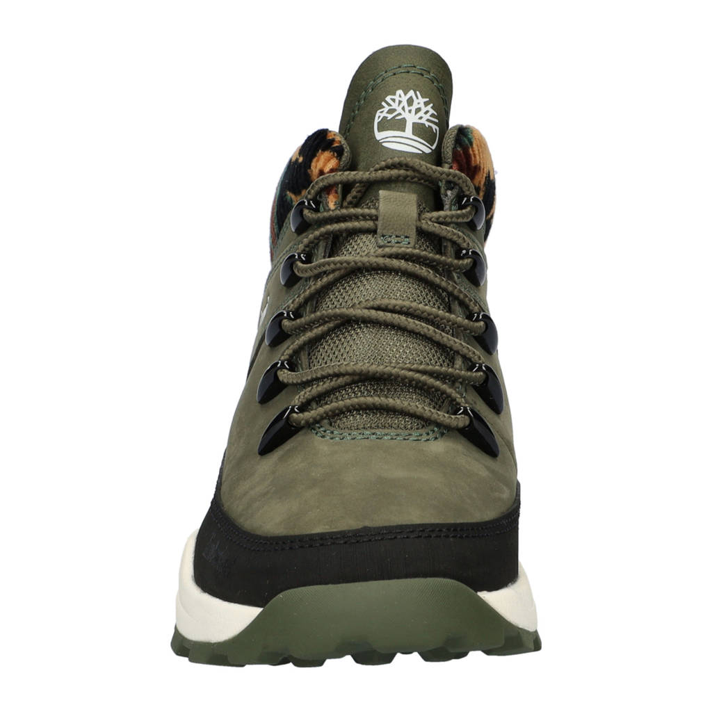 Timberland Brooklynnubuck veterboots donkergroen