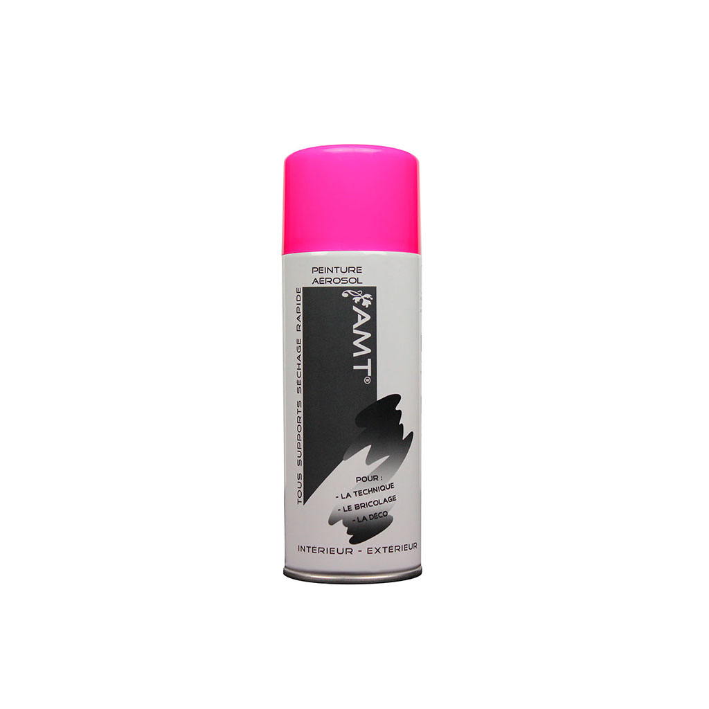Peinture aérosol rose fluo 330ml