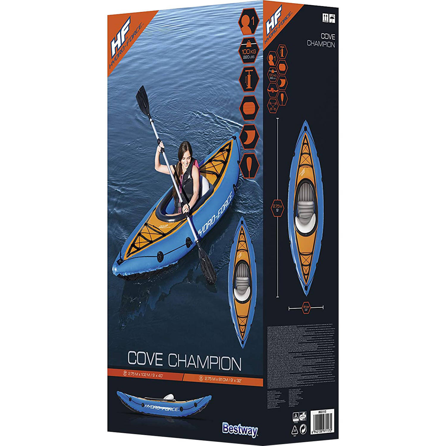 Bestway Hydro force Cove Champion 1-persoons kajak