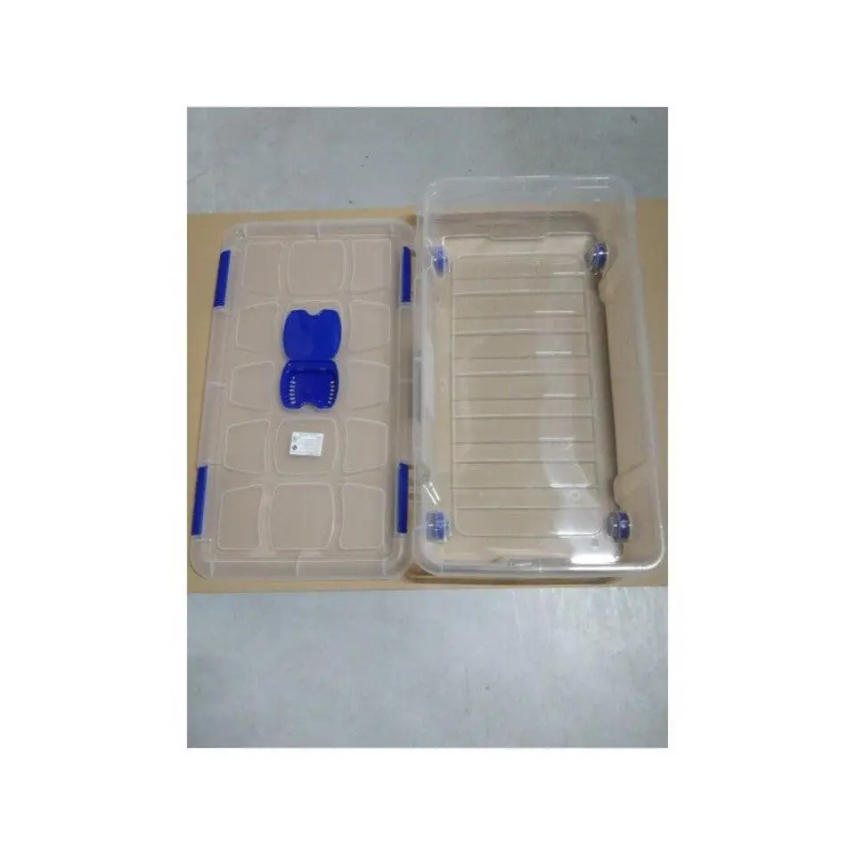 Hega Hogar Opbergbox met deksel/wieltjes - 30L - kunststof