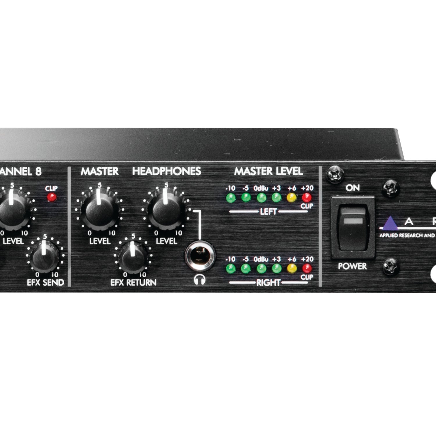ART MX822 8-kanaals 19 inch stereo mixer