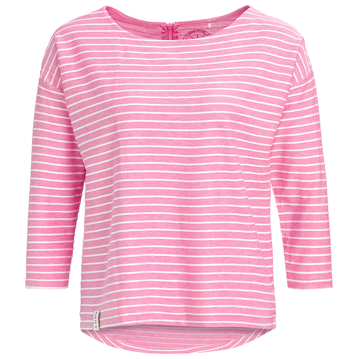 Gina Damen Shirt mit 3/4-Arm pink
