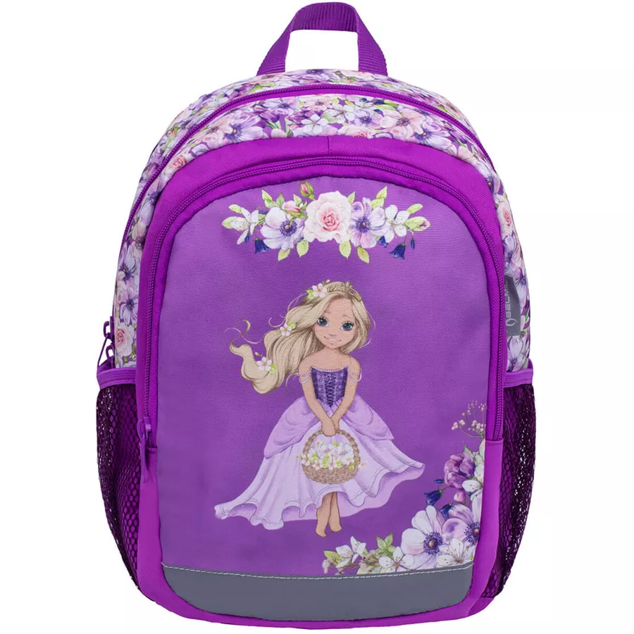 Belmil Kindergartenrucksack Kiddy Plus Kindergartenrucksack für 3-6 Jährige Kinder mit Brustgurt Princess