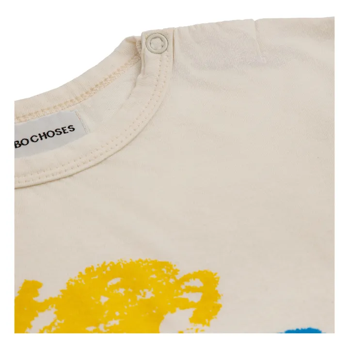 Bobo Choses T-Shirt Coton Bio Visage | Ecru