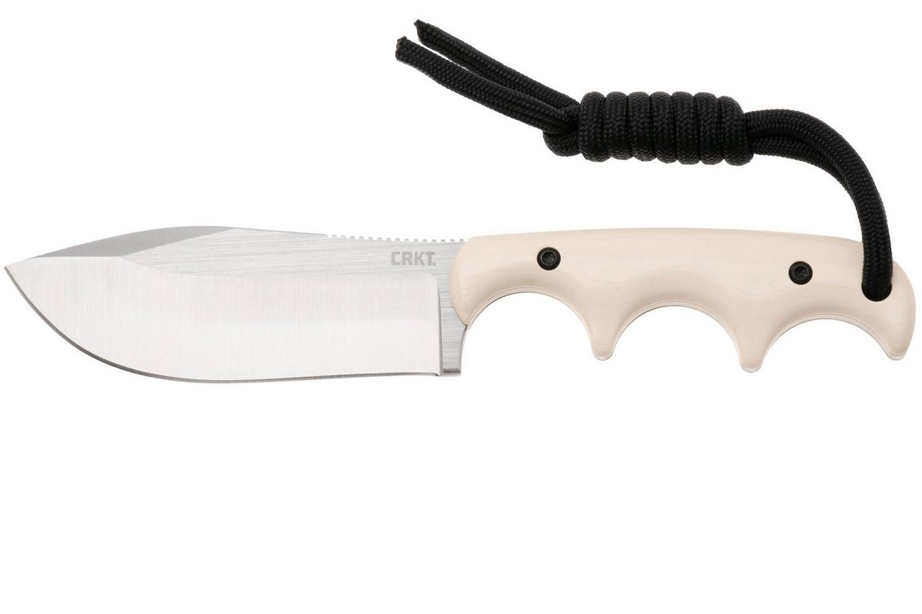 CRKT Minimalist Nessmuk 2375 Satin 12C27, Ivory Micarta, nekmes, Alan Folts design
