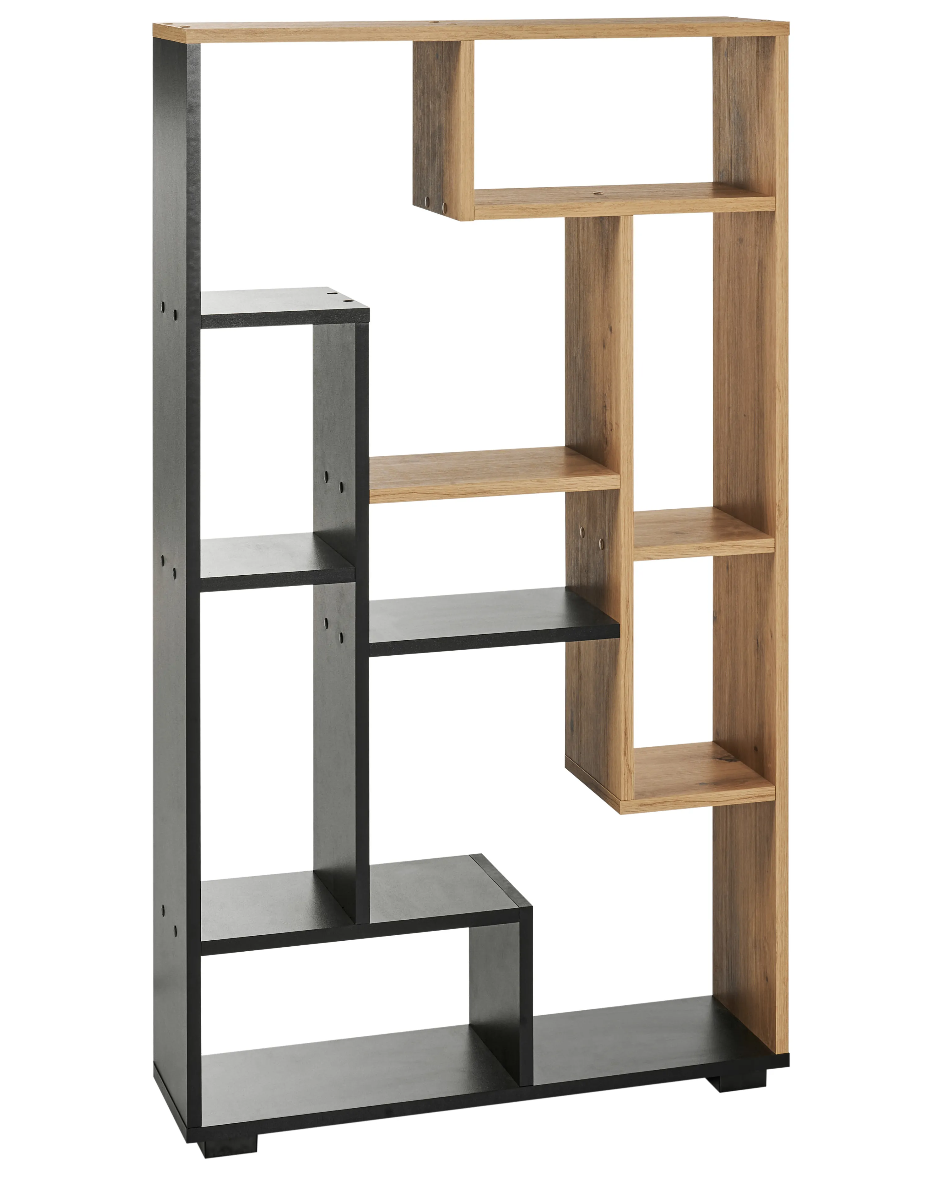 Rek ALMA 122 cm Bruin/zwart