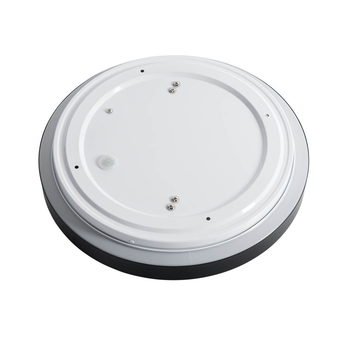 Moderne plafondlamp zwart met wit 35 cm IP44 - Walden