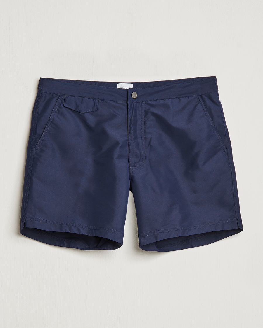 Sunspel Recycled Seaqual Tailored Swim Shorts Navy