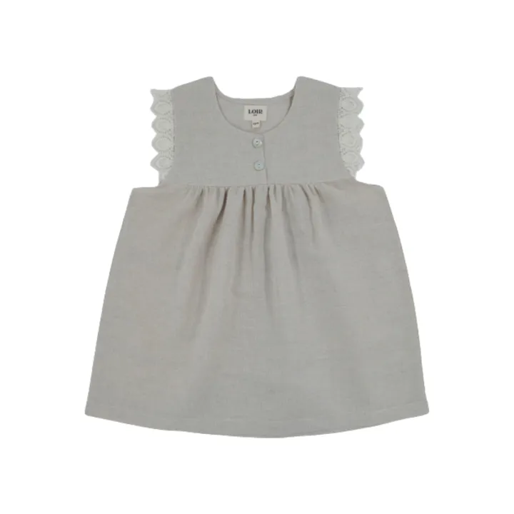 Loir Robe Alix Brodée | Ecru