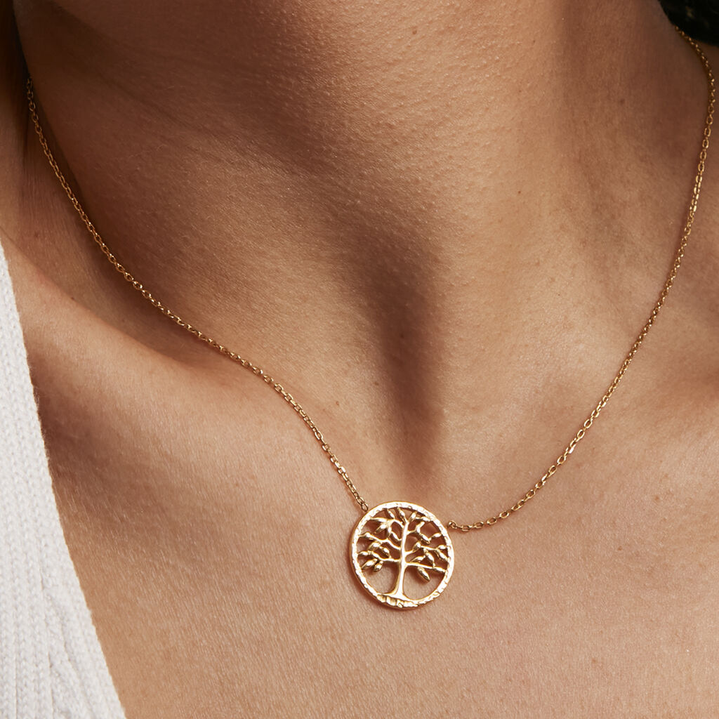 Collier Hooda Acier Doré