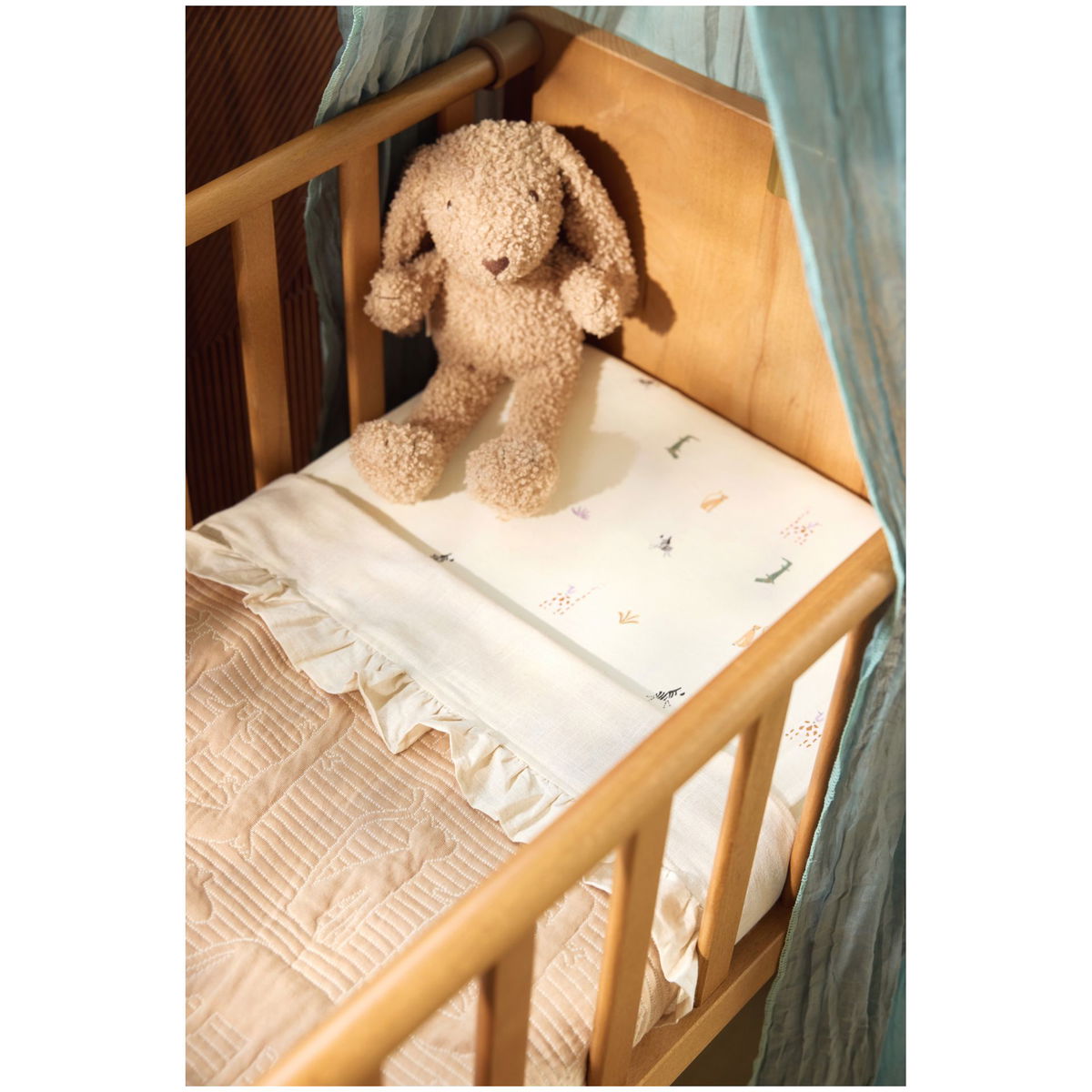 JolleinJollein   Decke Jersey Jungle Jambo biscuit-oatmeal 75x100cm