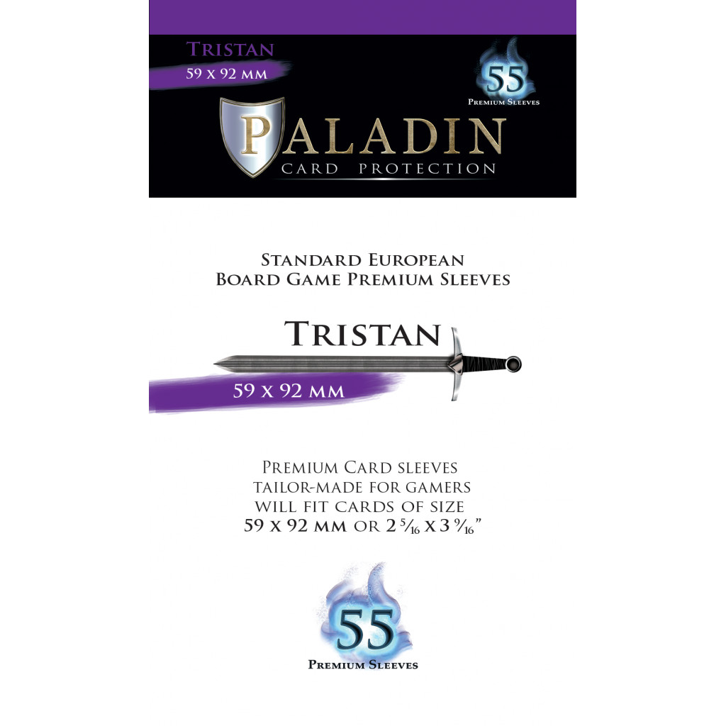 Pochettes Paladin - Tristan Standard European - 59 x 92 mm - 55p