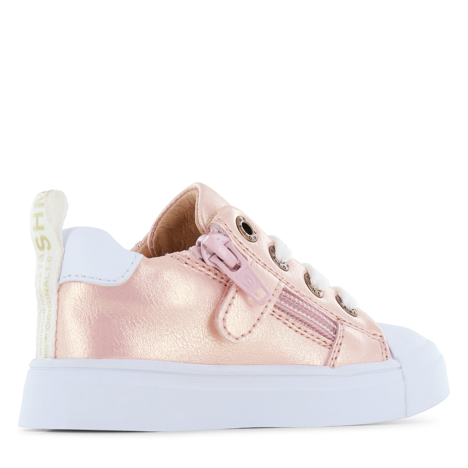 Shoesme shiny roze sneaker Microleer | Meisjes schoenen