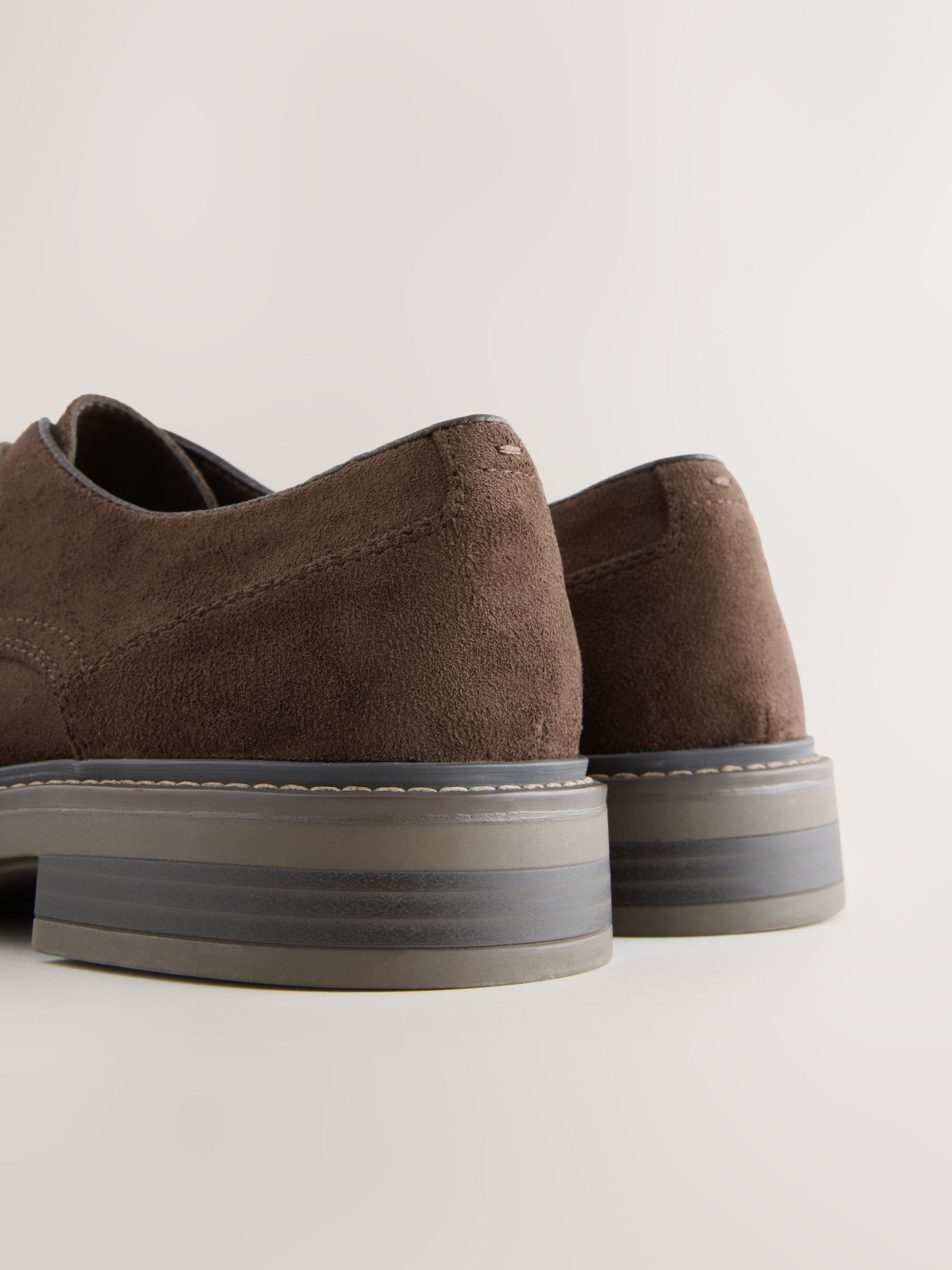 Bruin - Suedette Derby schoenen