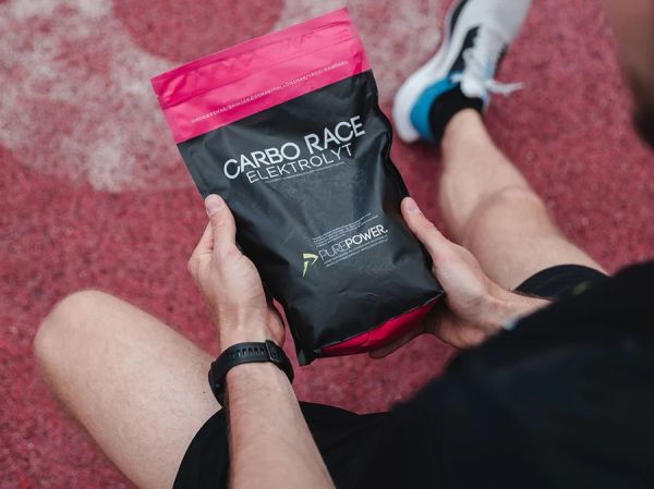 PurePower Carbo Race Hindbær Elektrolyt, 1 kg