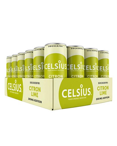 Celsius Lemon &amp; Lime 24x355ml