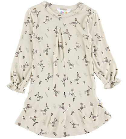 Joha Kleid - Bambus - Beige m. Vögel