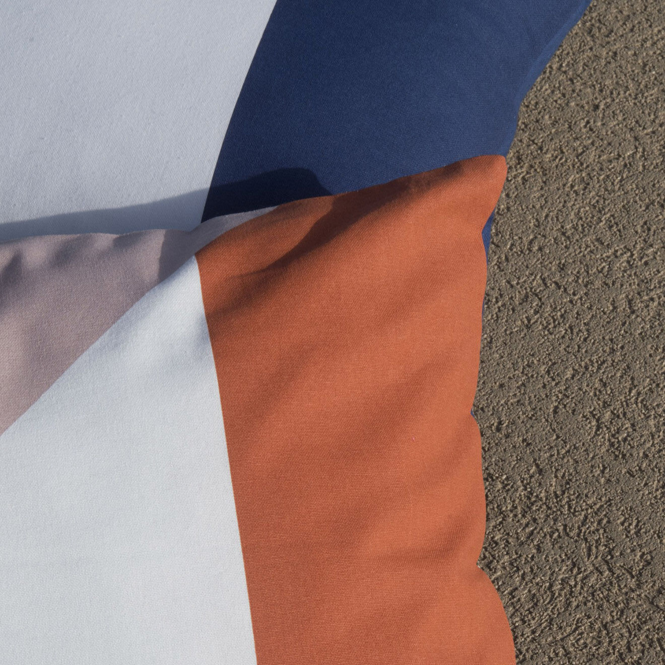 Febronie Housse de coussin d'extérieur Colorblock terracotta - 60x40 cm