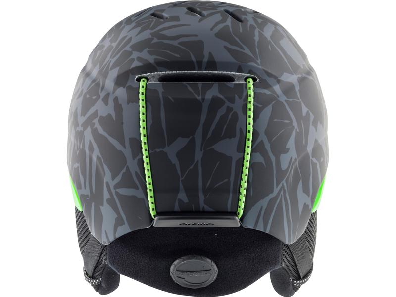 alpina Helm Pizi Black/Green Camo Matt Skihelm für Kinder