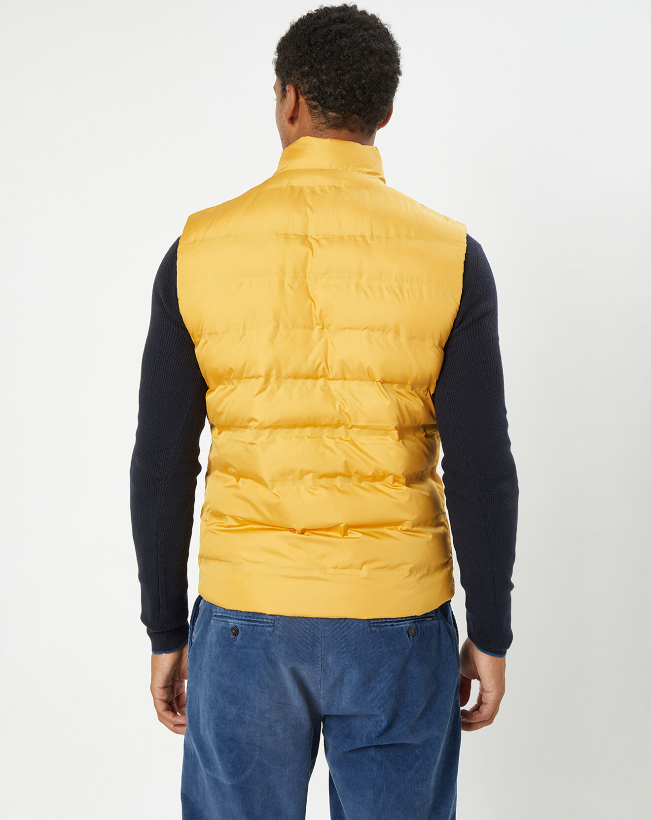 Hackett London Doudoune sans manches unie jaune