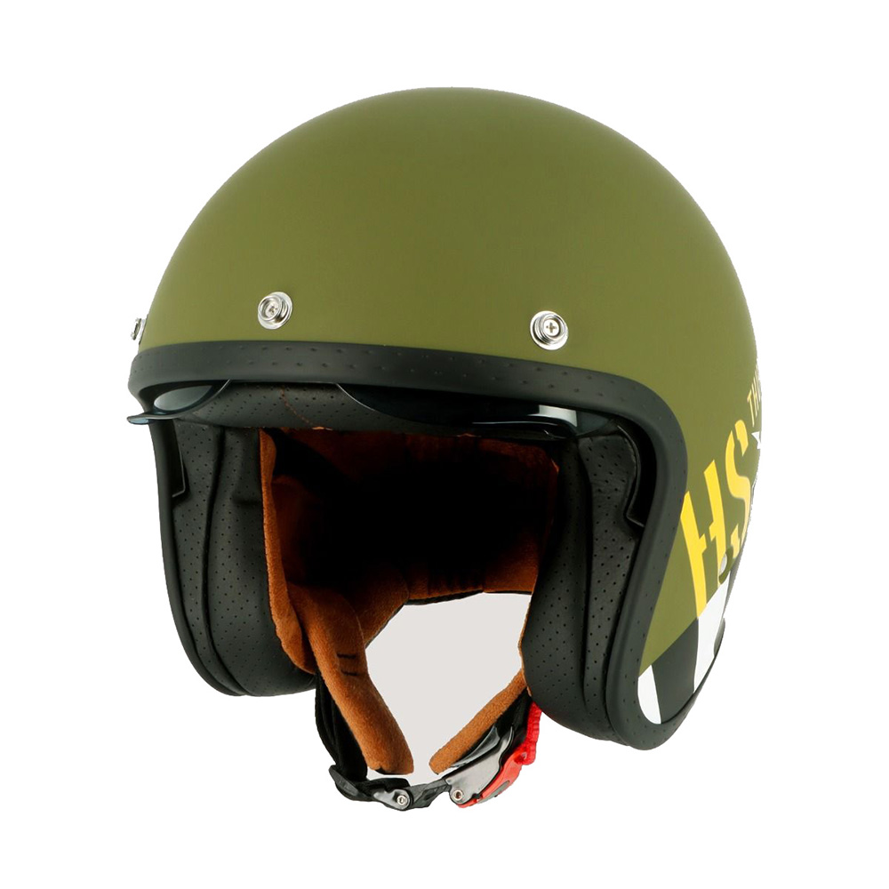 Helstons - Casque Thunderbolt Kaki / Jaune / Blanc
