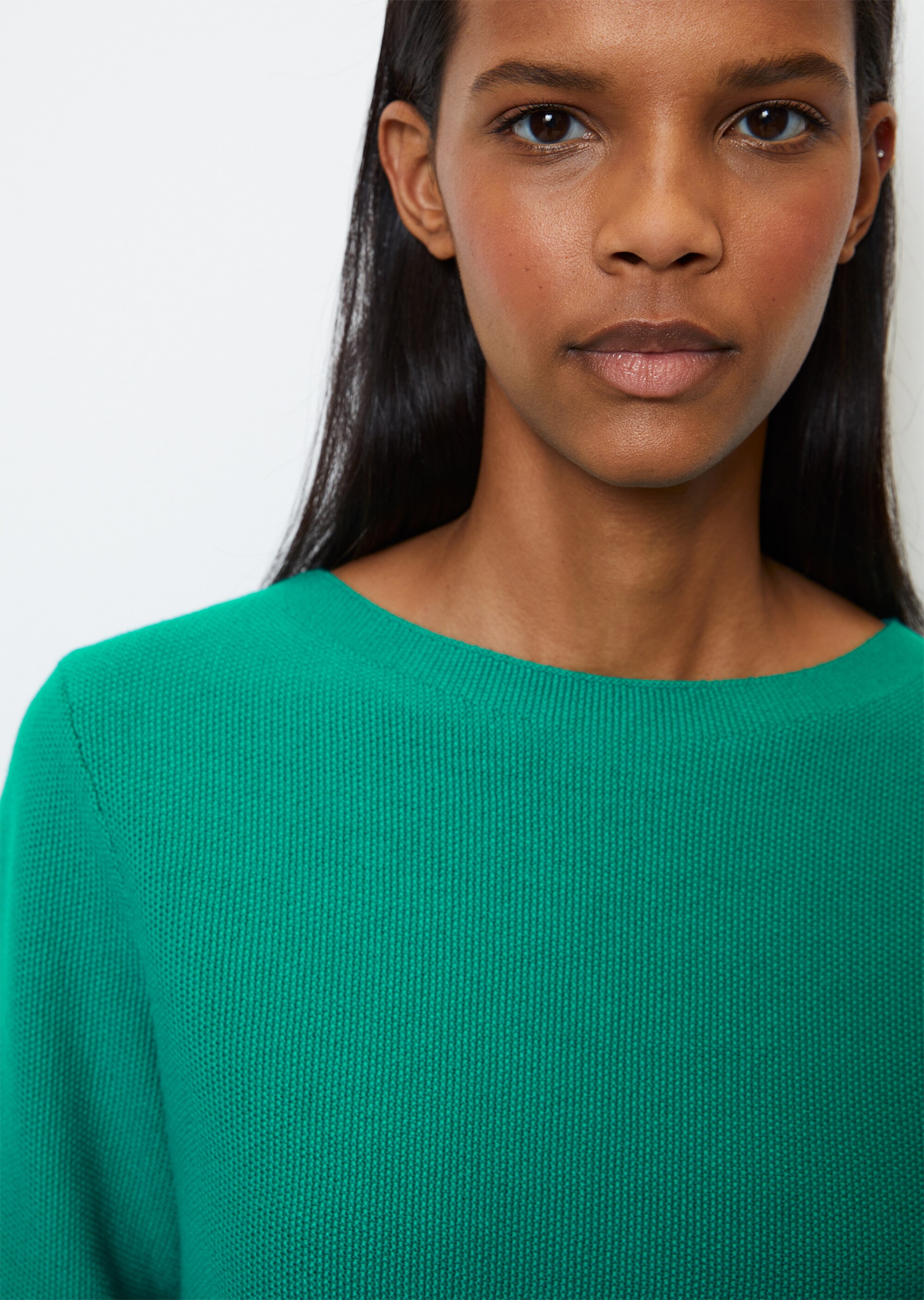 Pullover mit Reiskorn-Struktur aus softem Organic Cotton