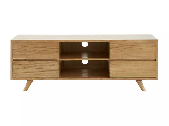 Meuble TV en mindi massif 140 cm