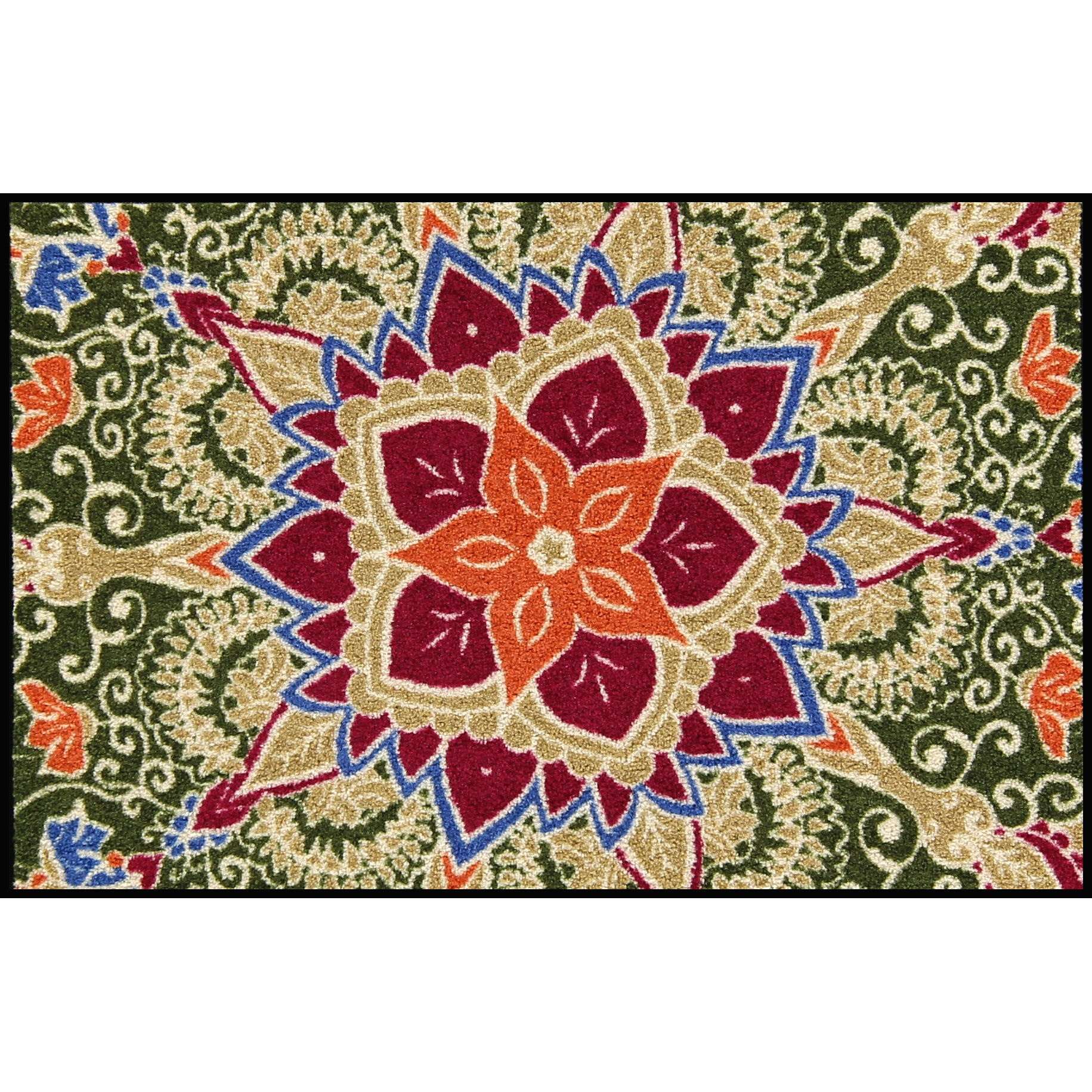 Fussmatte Flower mit Blumen