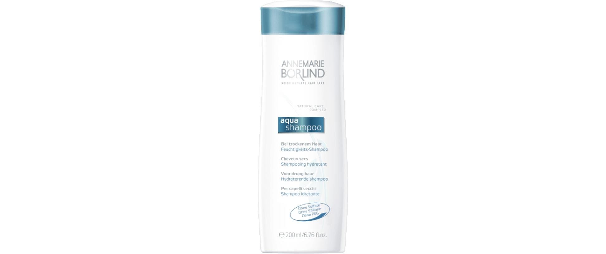 Shampoo Aqua 200 mlNatürliches Feuchtigkeits-Shampoo für trockenes Haar