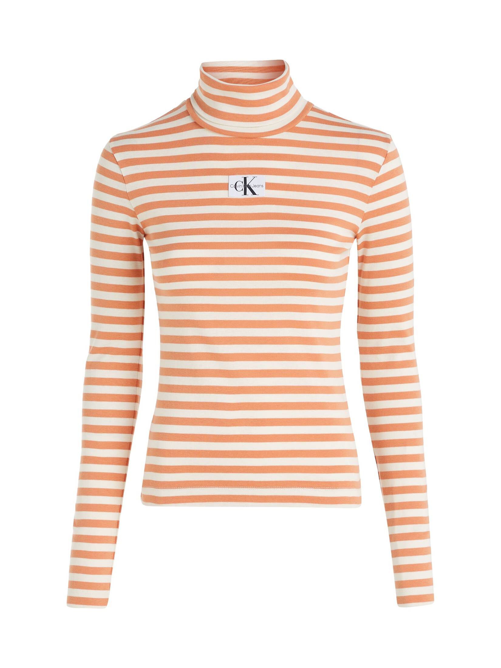 CALVIN KLEIN JEANS| Damen Longsleeve mit Rollkragen