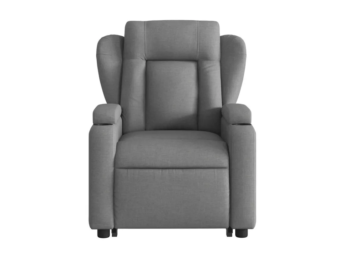 Fauteuil inclinable massant électrique Gris foncé Tissu