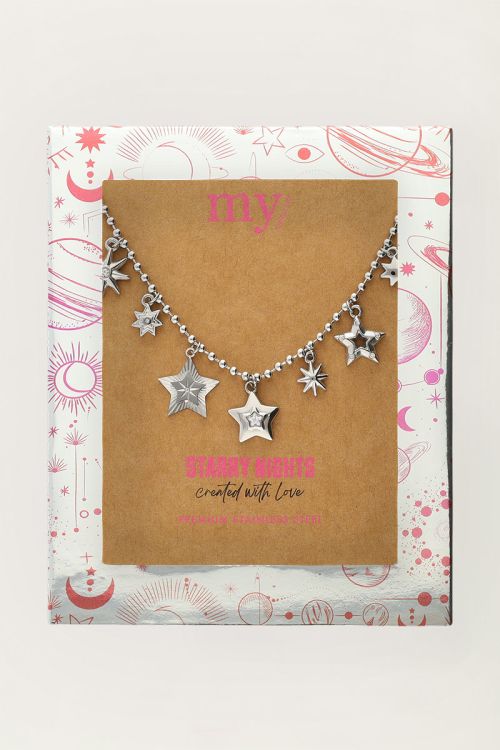 Starry bedel ketting met sterren