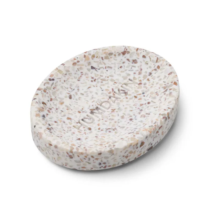 Humdakin - Terrazzo Seifenschale, 13 x 10 cm, natur