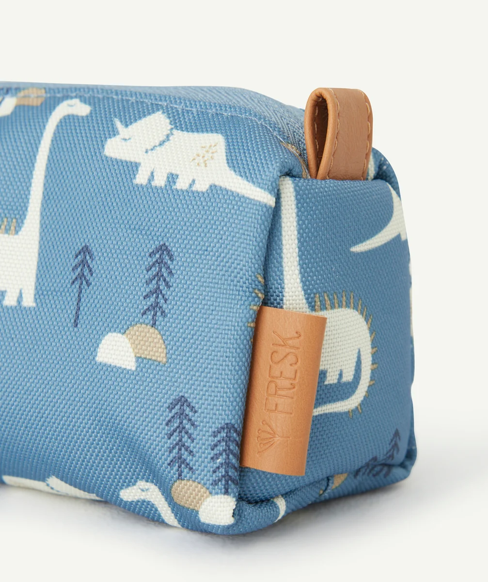 FRESKTROUSSE BLEUE IMPRIMÉE DINOSAURES EN PLASTIQUE RECYCLÉ ENFANT