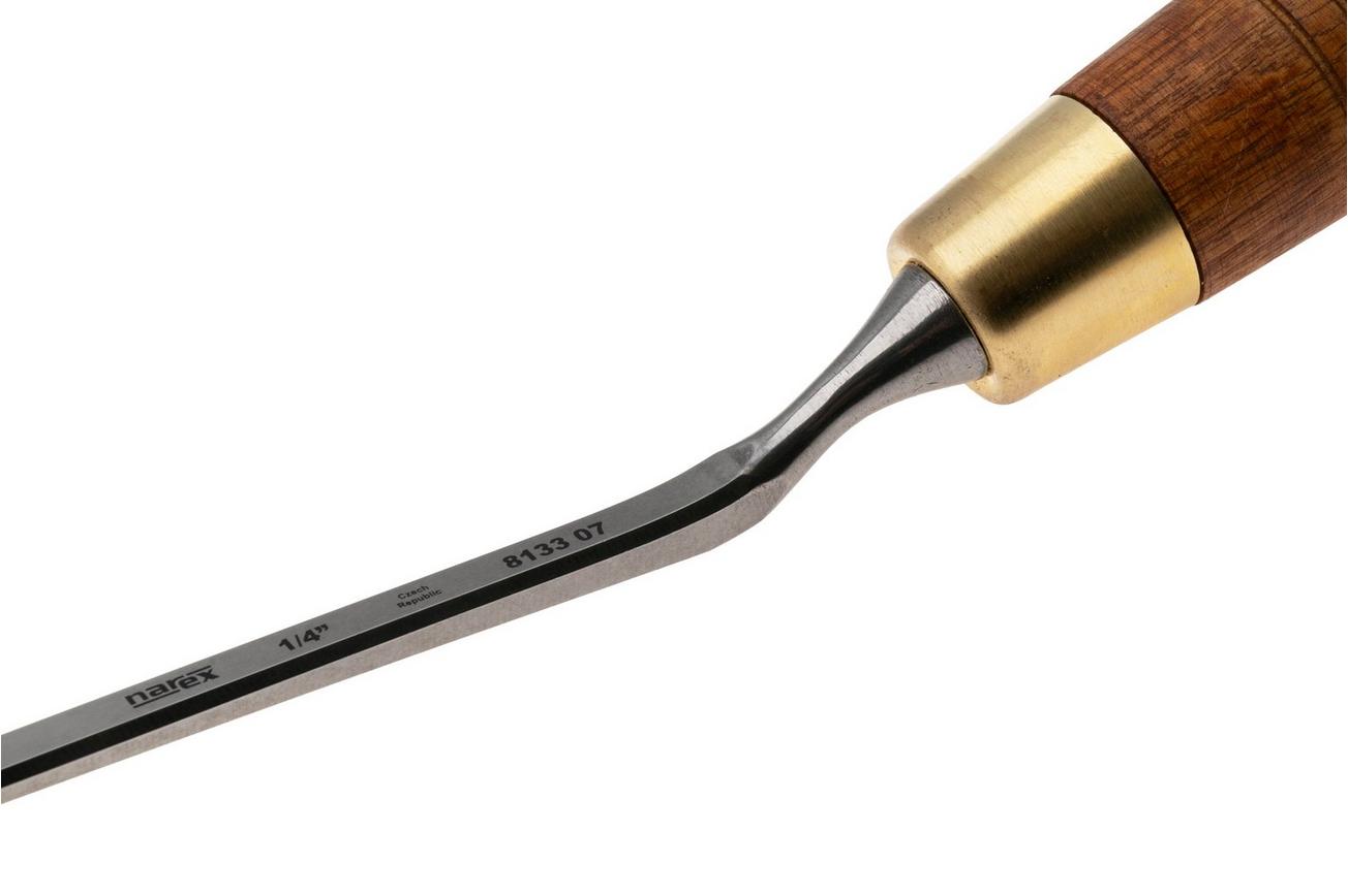 Narex Wood Line Plus Cranked Neck Paring Chisel 813307, steekbeitel met gebogen hals, 7 mm