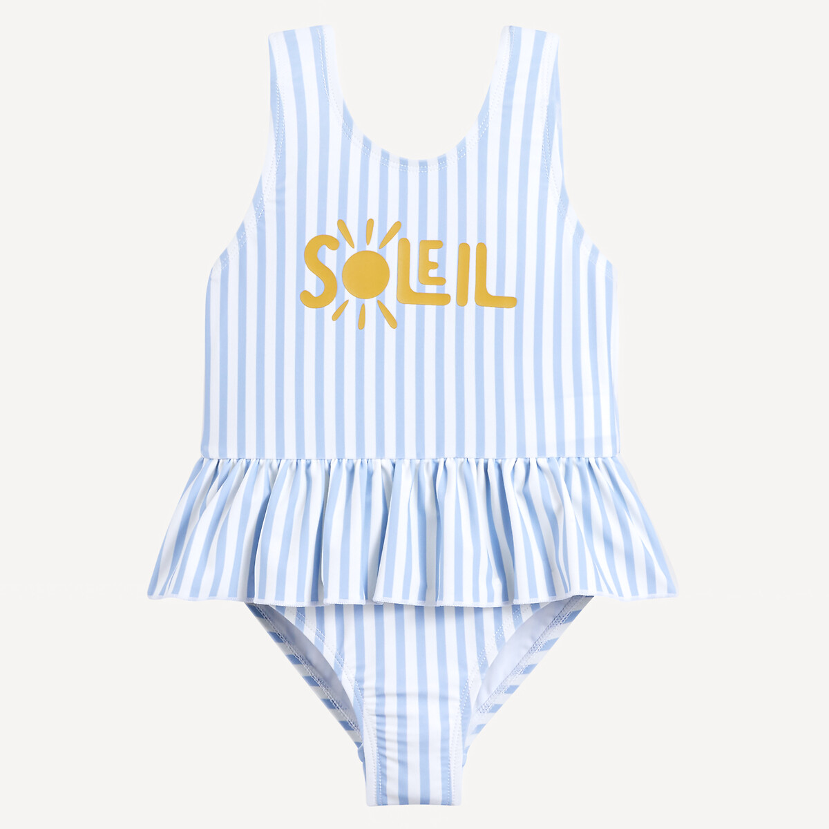 COLEÇÃO LA REDOUTE<br>Maiô listrado 12 meses a 5 anos