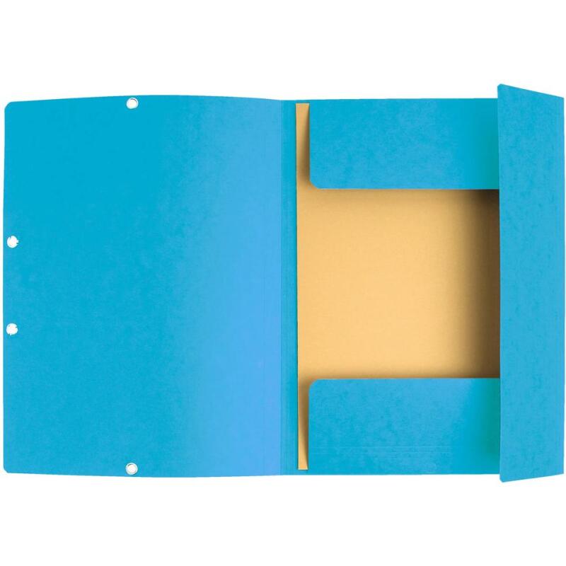 Chemise 3 rabats à élastiques carte lustrée 400g/m2 - A4