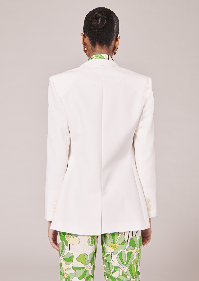 Veste Violaécrue en laine froide