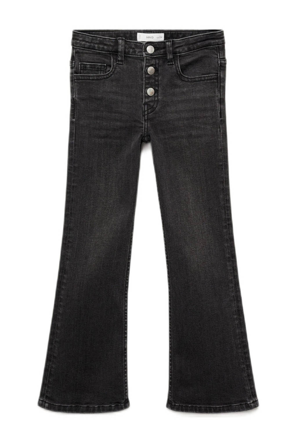 Mango Kids flared regular waist jeans donkergrijs