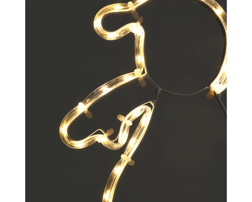 LED Decoratieve Lafiora Kerstmanstaf, 51 stuks, 61,5 cm, Warm Wit