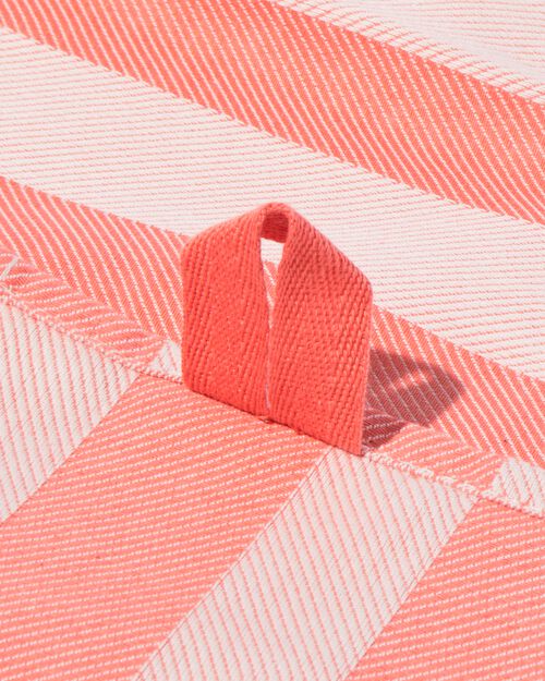 torchon 65x65 coton corail