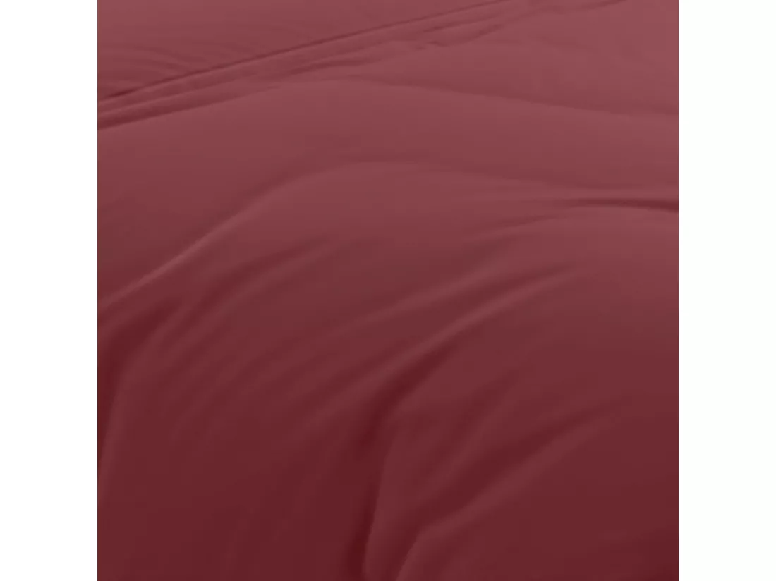 Housse de couette en coton 57 fils 240x220 cm Uni brique, par Soleil d'Ocre