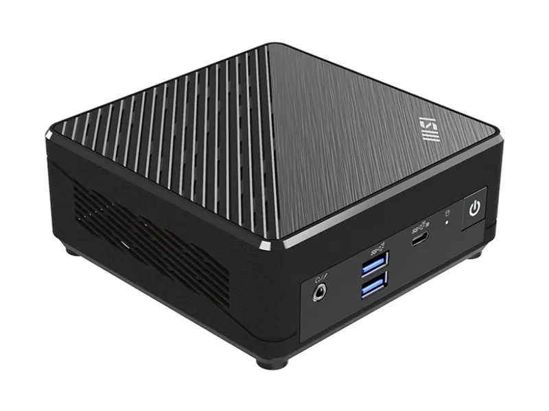 MSI Cubi N ADL 002EU - Mini PC N-series N100 / op til 3.4 GHz - RAM 4 GB - SSD 128 GB - NVMe - UHD Graphics - Gigabit Ethernet - Win 11 Pro - skærm: ingen - sort
