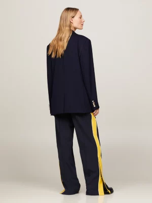 Blazer oversized de abotoamento duplo unissex da Crest Classics