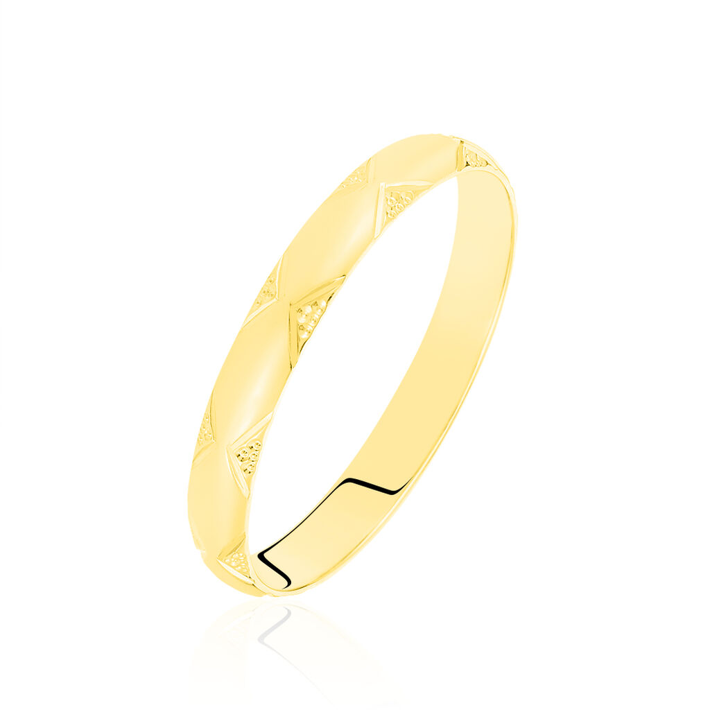 Alliance Harmonie Demi Jonc Classique Or Jaune