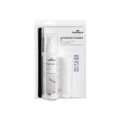 Durable Whiteboard cleaning - kit de nettoyage (vaporisateur 250 ml + 1 chiffon microfibre) pour tableau blanc