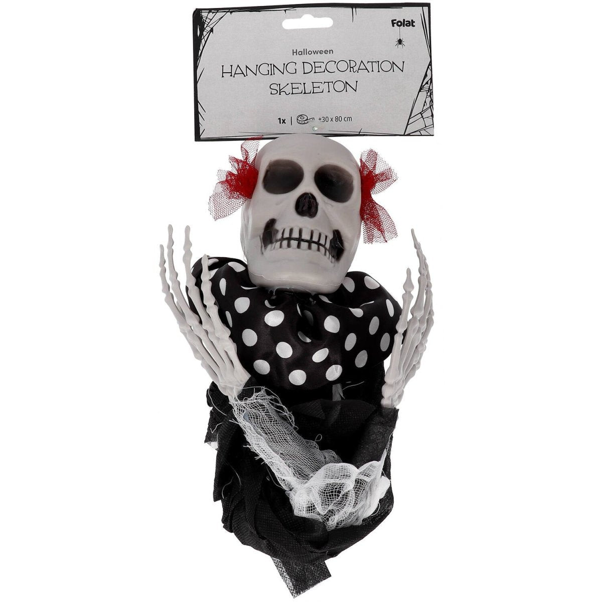 Halloween Pop Clown Skelet 85cm