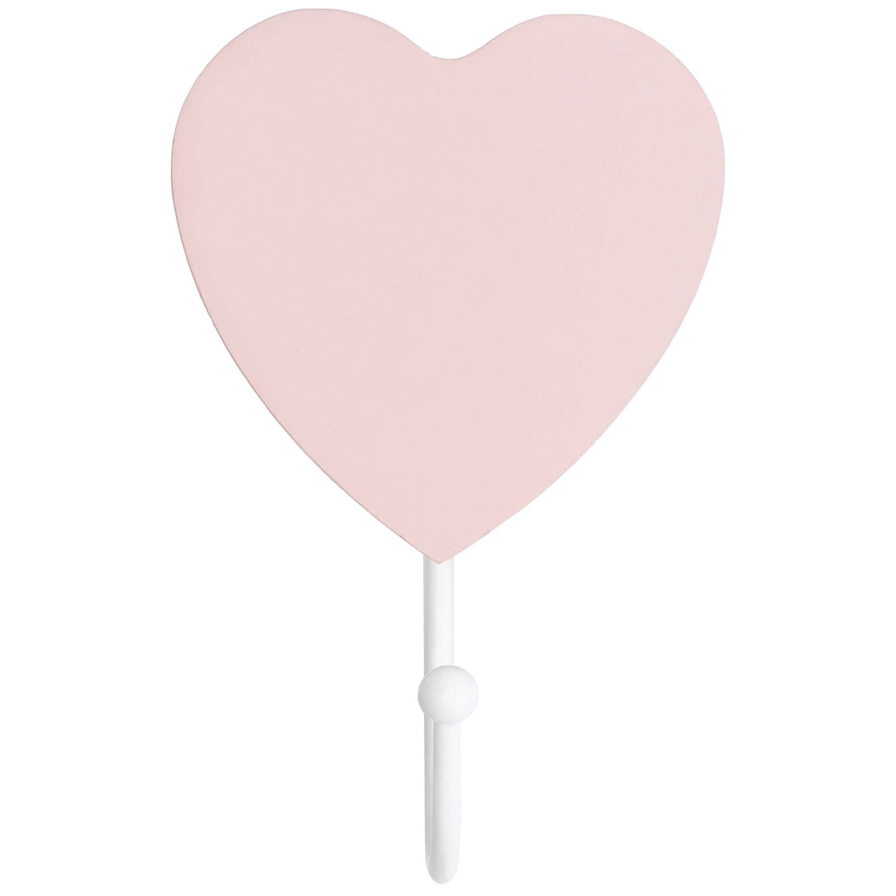 Prénatal kapstokhaakje hart pink roze