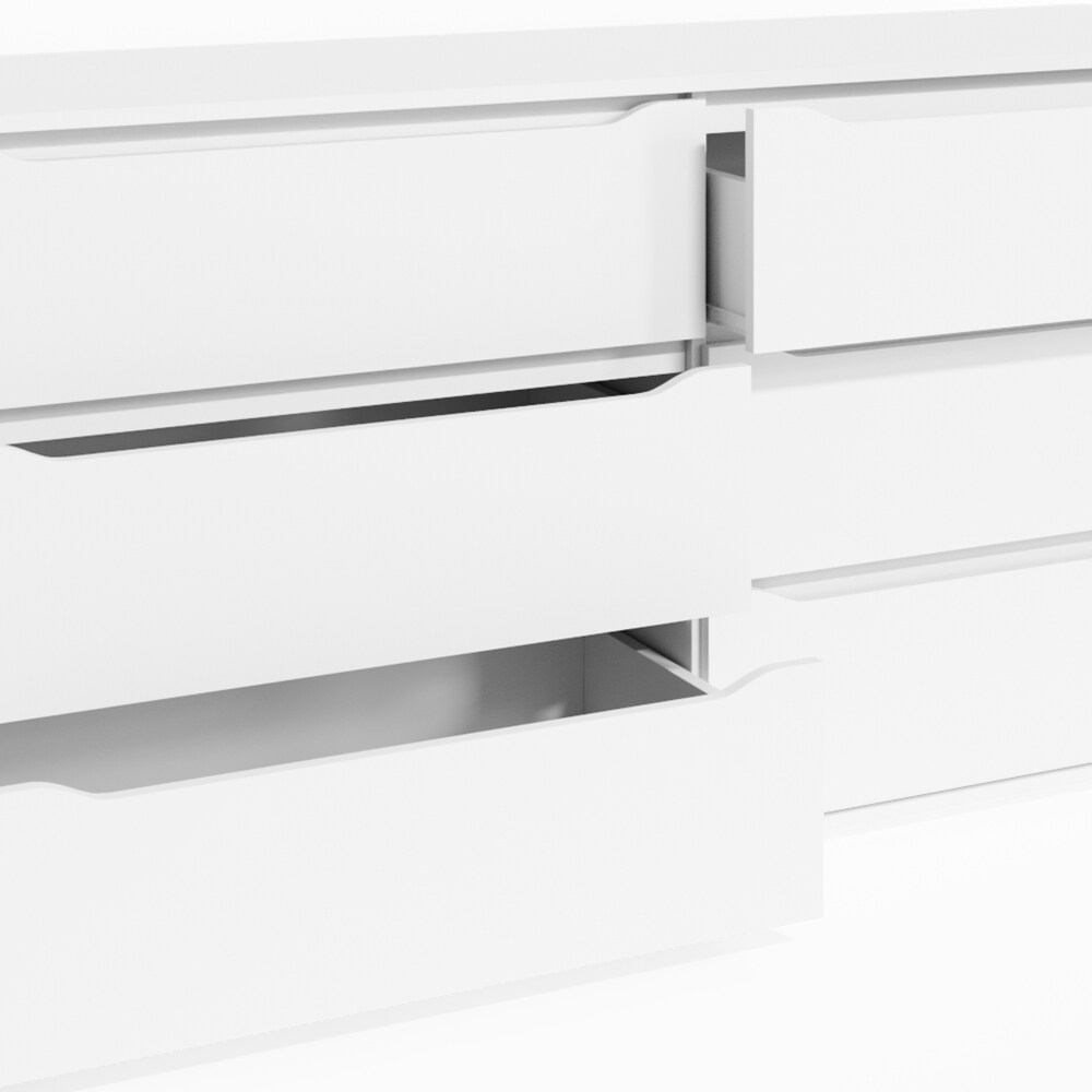 VICCO Kommode RUBEN Weiß 6 Schubladen 160 cm Sideboard Mehrzweckschrank Schrank