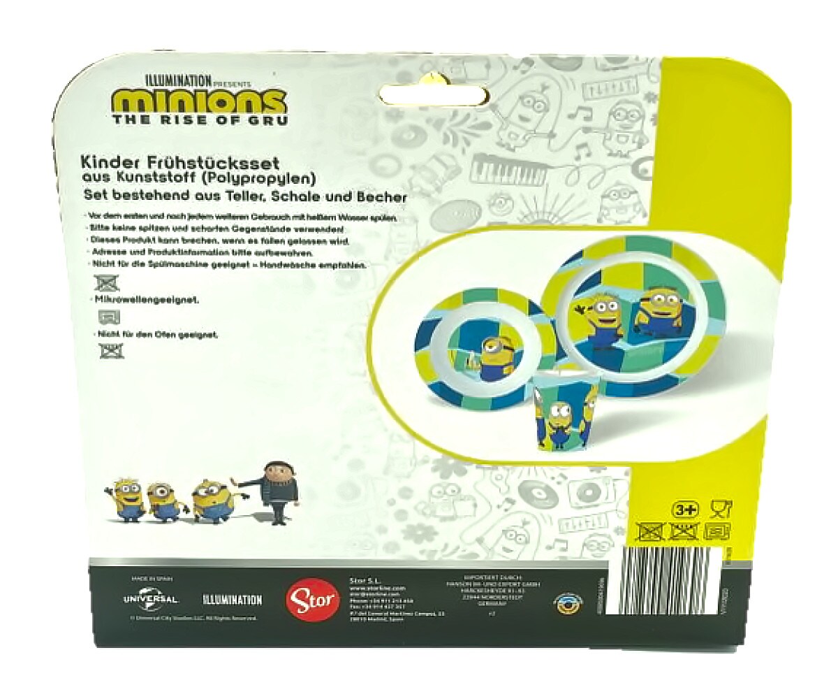 Minions Kinder Geschirr Kindergeschirr 3er Set